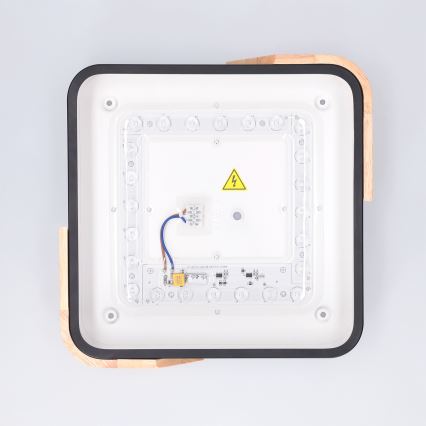 Brilagi - LED lubinis šviestuvas PILANA LED/24W/230V ąžuolas/juoda 32x32 cm