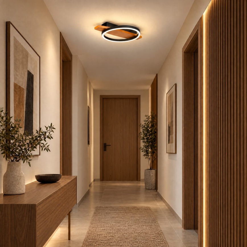 BRILAGI - LED lubinis šviestuvas PLANK LED/16W/230V 4000K 30x40 cm medinis