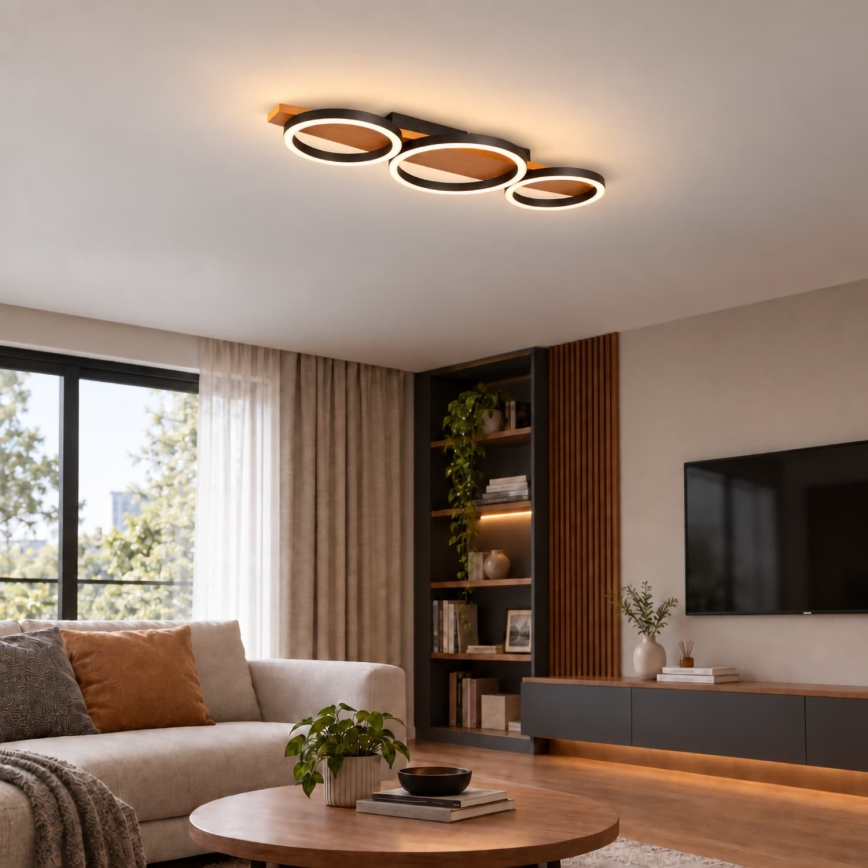 BRILAGI - LED lubinis šviestuvas PLANK LED/28W/230V 4000K 25x70 cm mediena