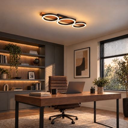 BRILAGI - LED lubinis šviestuvas PLANK LED/28W/230V 4000K 25x70 cm mediena