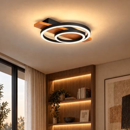 BRILAGI - LED lubinis šviestuvas PLANK LED/28W/230V 4000K 30x40 cm medinis