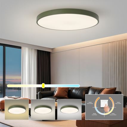 Brilagi - LED lubinis šviestuvas POOL LED/100W/230V 3000/4000/6000K skersmuo 80 cm žalias