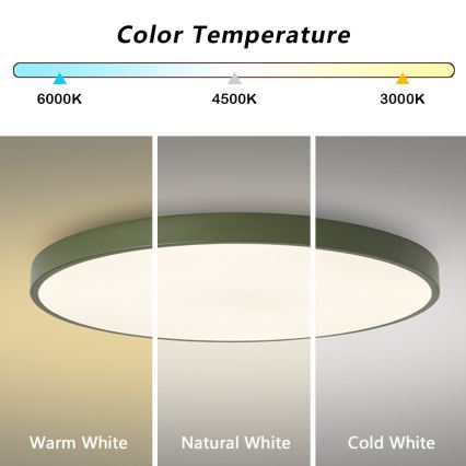 Brilagi - LED lubinis šviestuvas POOL LED/100W/230V 3000/4000/6000K skersmuo 80 cm žalias