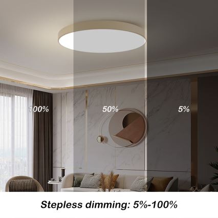Brilagi - LED lubinis šviestuvas POOL LED/128W/230V 3000/4000/6000K, skersmuo 100 cm, smėlio spalvos