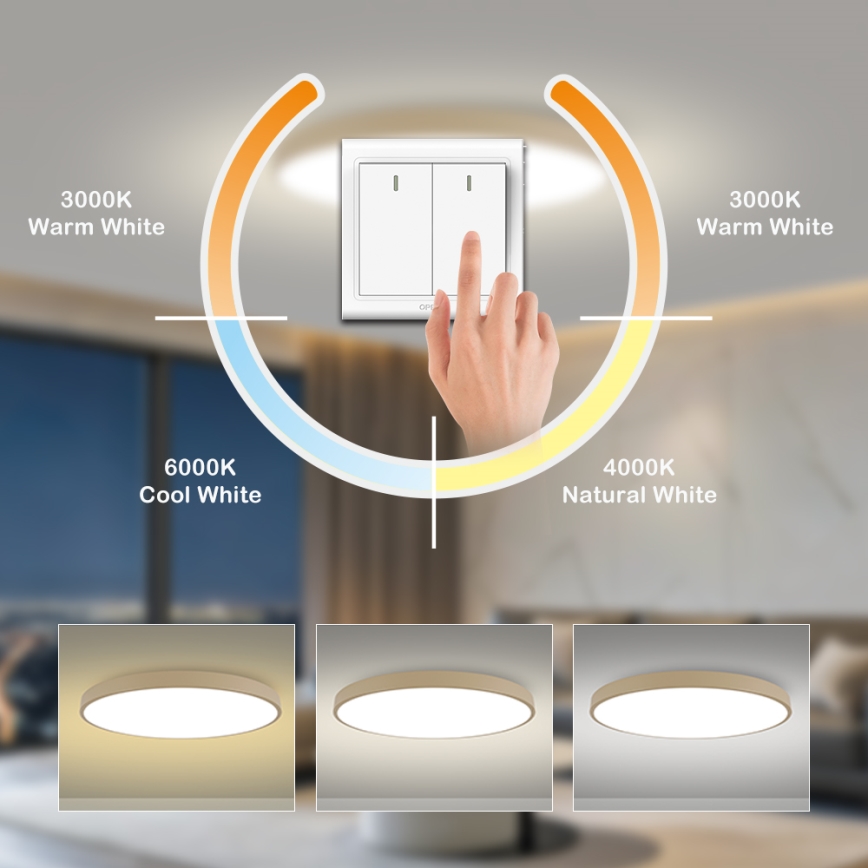 Brilagi - LED lubinis šviestuvas POOL LED/128W/230V 3000/4500/6000K, skersmuo 100 cm, smėlio spalvos