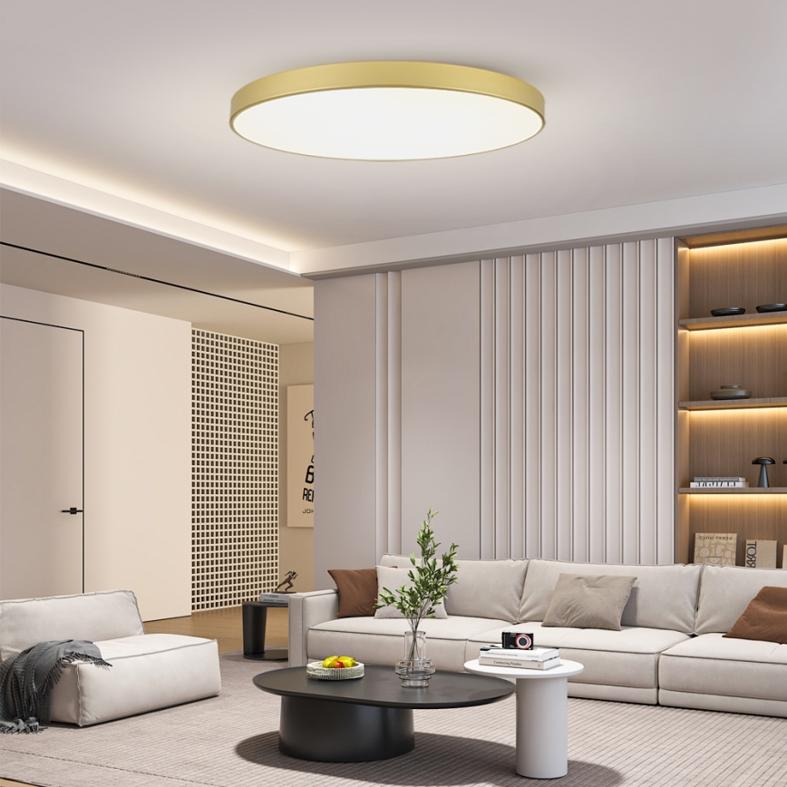 Brilagi - LED lubinis šviestuvas POOL LED/180W/230V 3000/4000/6000K skersm. 120 cm auksinis