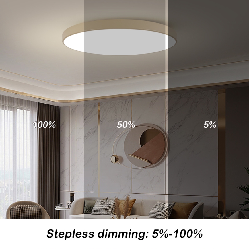 Brilagi - LED lubinis šviestuvas POOL LED/180W/230V 3000/4000/6000K, skersmuo 120 cm, smėlinė