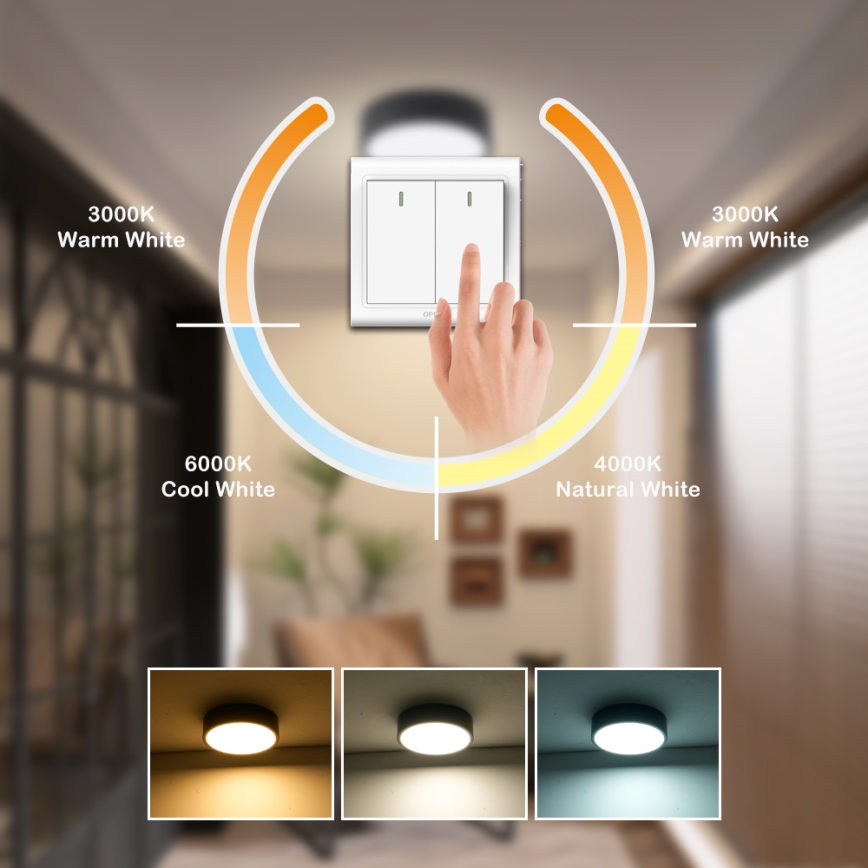 Brilagi - LED lubinis šviestuvas POOL LED/18W/230V 3000/4500/6000K skersm. 20 cm juodas