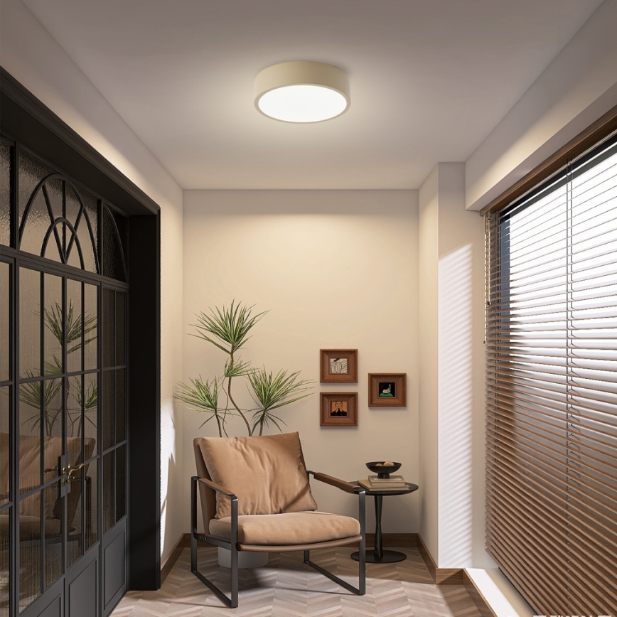 Brilagi - LED lubų šviestuvas POOL LED/18W/230V 3000/4500/6000K skersmuo 20 cm smėlinė