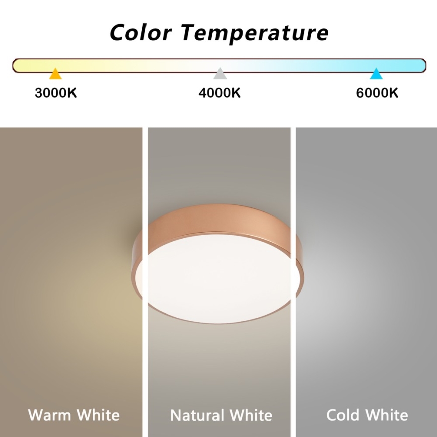 BRILAGI - LED lubinis šviestuvas POOL LED/24W/230V 3000/4000/6000K skersmuo 20 cm vario spalvos