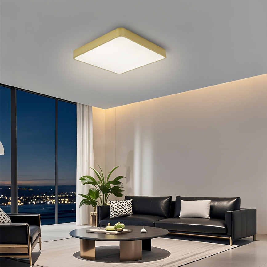 Brilagi - LED lubinis šviestuvas POOL LED/36W/230V 3000/4000/6000K 40x40 cm auksinės spalvos