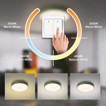 Brilagi - LED lubinis šviestuvas POOL LED/48W/230V 3000/4000/6000K Ø 40 cm žalias
