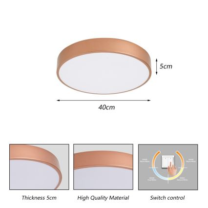 BRILAGI - LED lubinis šviestuvas POOL LED/48W/230V 3000/4000/6000K Ø 40 cm varinis