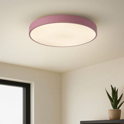 Brilagi - LED lubinis šviestuvas POOL, 60 W, 230 V, 3000/4000/6000 K, skersmuo 50 cm, rožinis