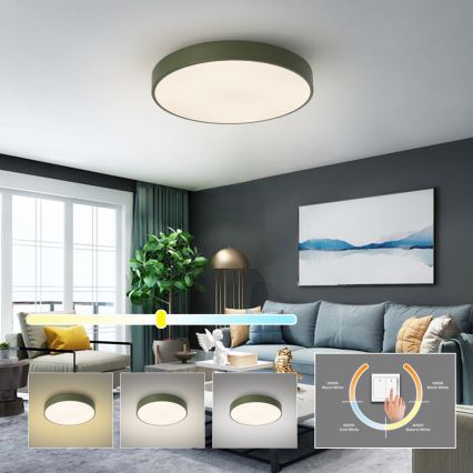 Brilagi - LED lubinis šviestuvas POOL LED/60W/230V 3000/4000/6000K Ø 50 cm žalias