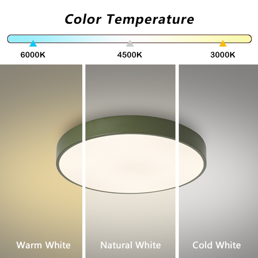 Brilagi - LED lubinis šviestuvas POOL LED/60W/230V 3000/4000/6000K Ø 50 cm žalias
