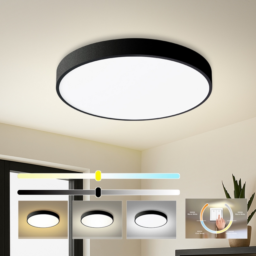 Brilagi - LED lubinis šviestuvas POOL LED/60W/230V 3000/4500/6000K skersmuo 60 cm juodas