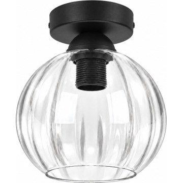 BRILAGI - LED lubinis šviestuvas RETRO GLASS 1xE27/60W/230V skersm. 18 cm juoda/skaidri