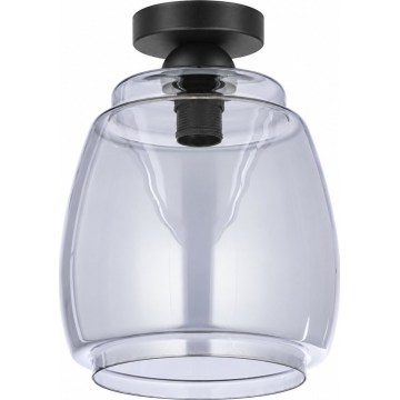 BRILAGI - LED lubinis šviestuvas RETRO GLASS 1xE27/60W/230V skersmuo 26 cm juoda/dūminė pilka