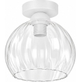 BRILAGI - LED lubinis šviestuvas RETRO GLASS 1xE27/60W/230V Ø 25 cm baltas/skaidrus