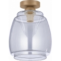 BRILAGI - LED lubinis šviestuvas RETRO GLASS 1xE27/60W/230V Ø 26 cm smėlinė/dūminė pilka