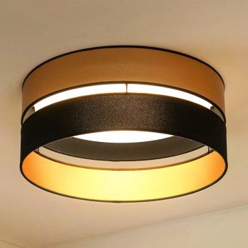 Brilagi - LED lubinis šviestuvas ROYAL LED/24W/230V diametras 45 cm juoda/auksas