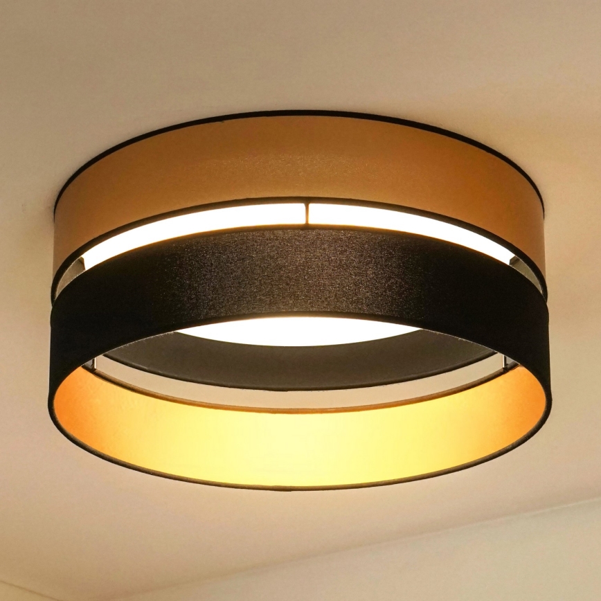 Brilagi - LED lubinis šviestuvas ROYAL LED/24W/230V diametras 45 cm juoda/auksas