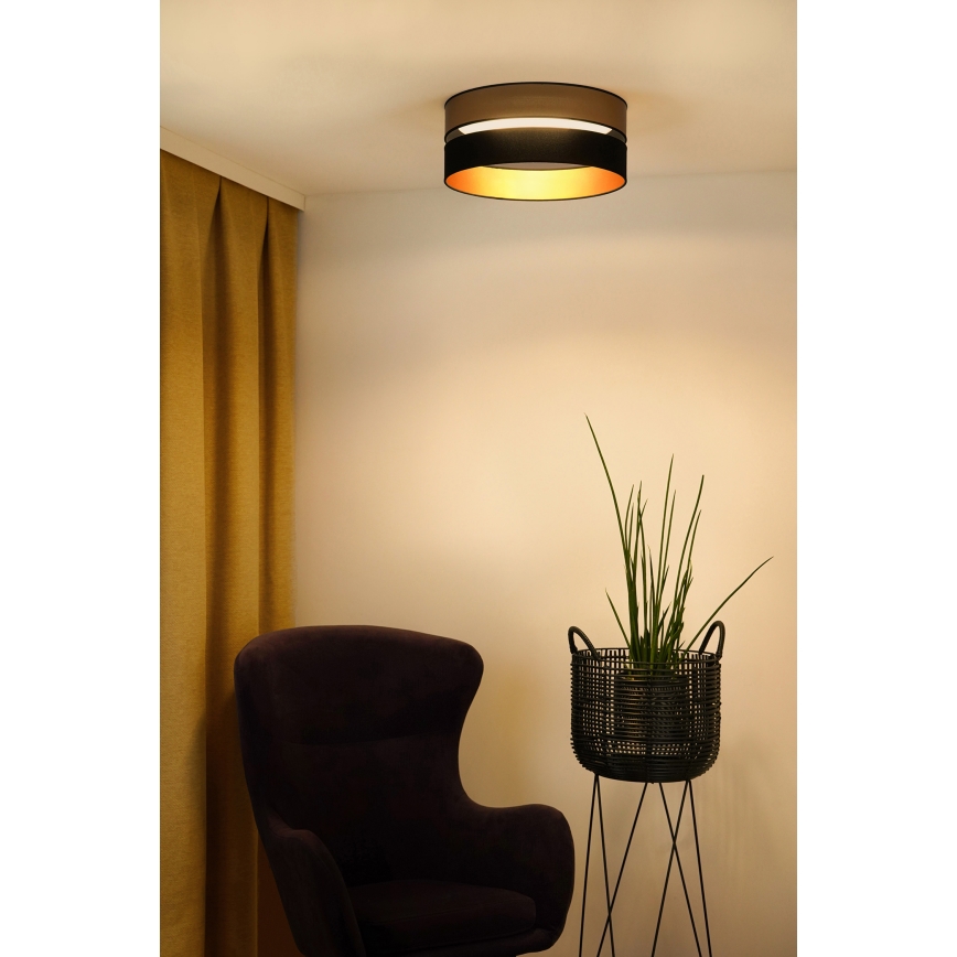 Brilagi - LED lubinis šviestuvas ROYAL LED/24W/230V diametras 45 cm juoda/auksas