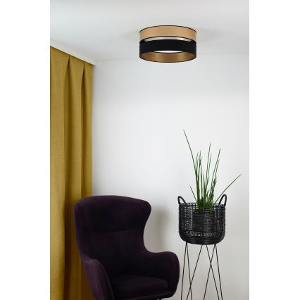 Brilagi - LED lubinis šviestuvas ROYAL LED/24W/230V diametras 45 cm juoda/auksas