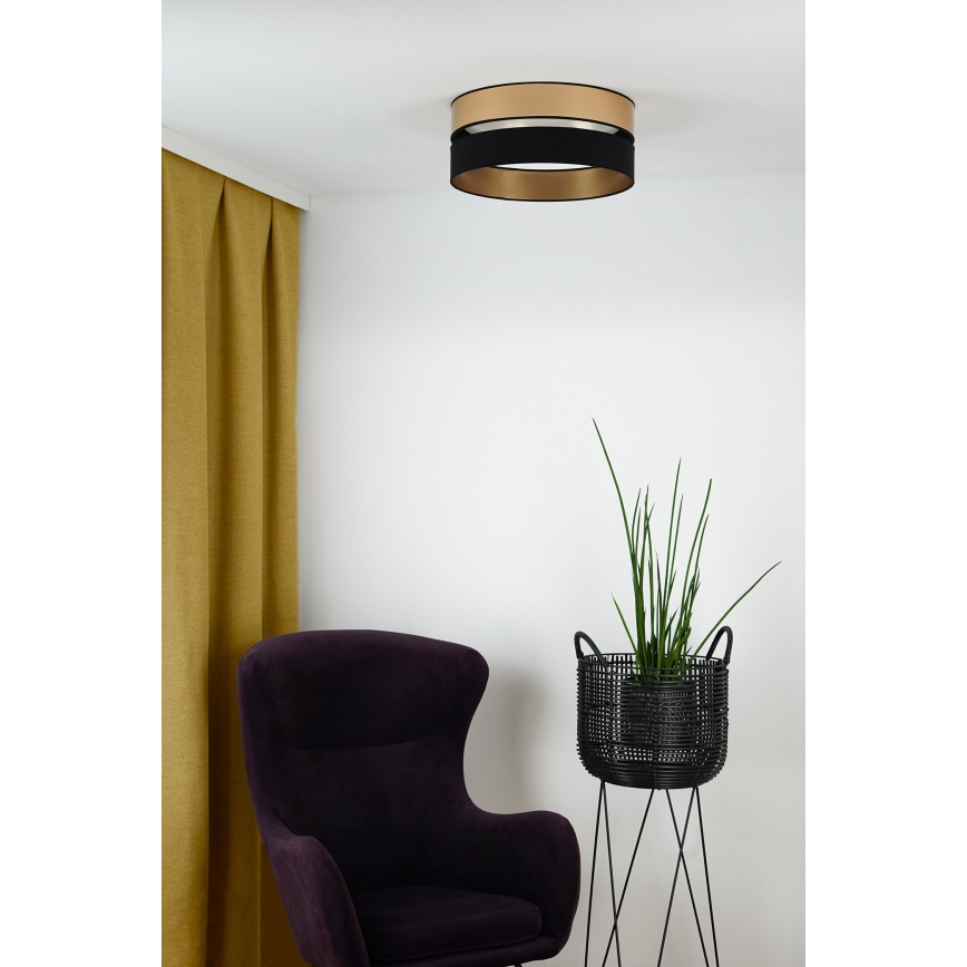 Brilagi - LED lubinis šviestuvas ROYAL LED/24W/230V diametras 45 cm juoda/auksas