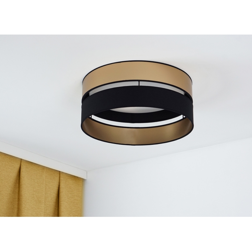 Brilagi - LED lubinis šviestuvas ROYAL LED/24W/230V diametras 45 cm juoda/auksas