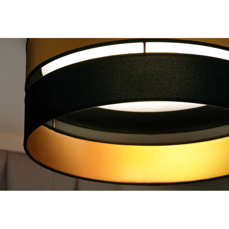 Brilagi - LED lubinis šviestuvas ROYAL LED/24W/230V diametras 45 cm juoda/auksas