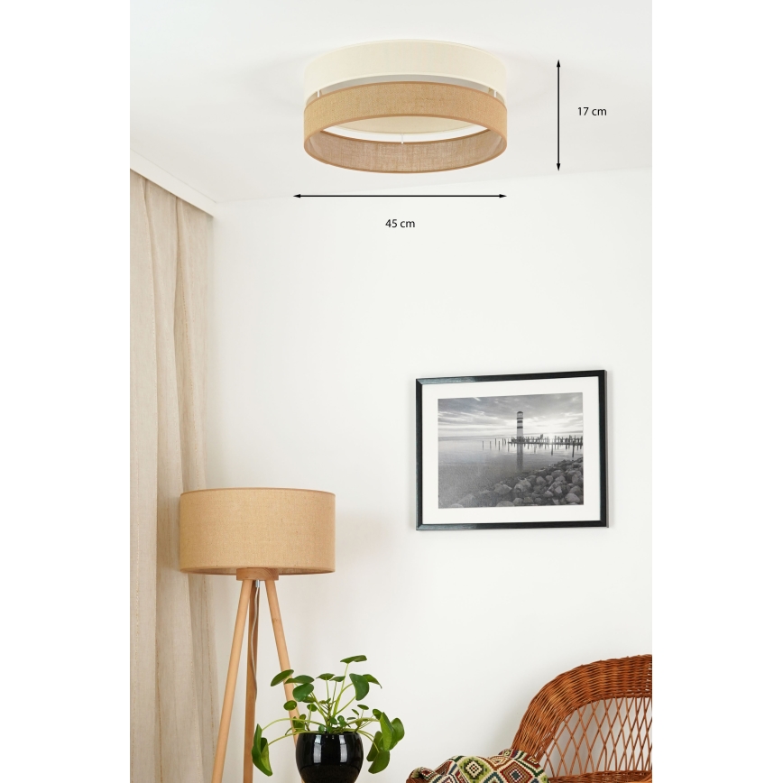 Brilagi - LED lubinis šviestuvas ROYAL YUTE LED/24W/230V diametras 45 cm smėlio spalva/kreminė
