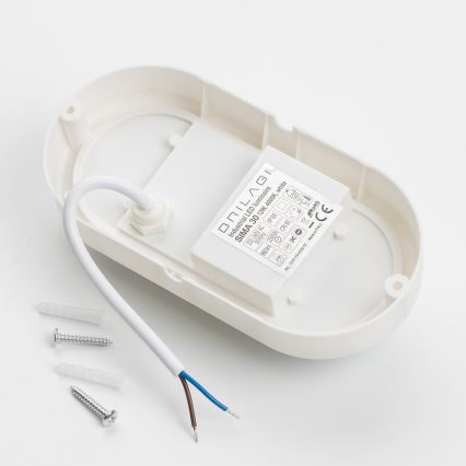 Brilagi - LED Lubinis šviestuvas  SIMA LED/12W/230V IP65 balta