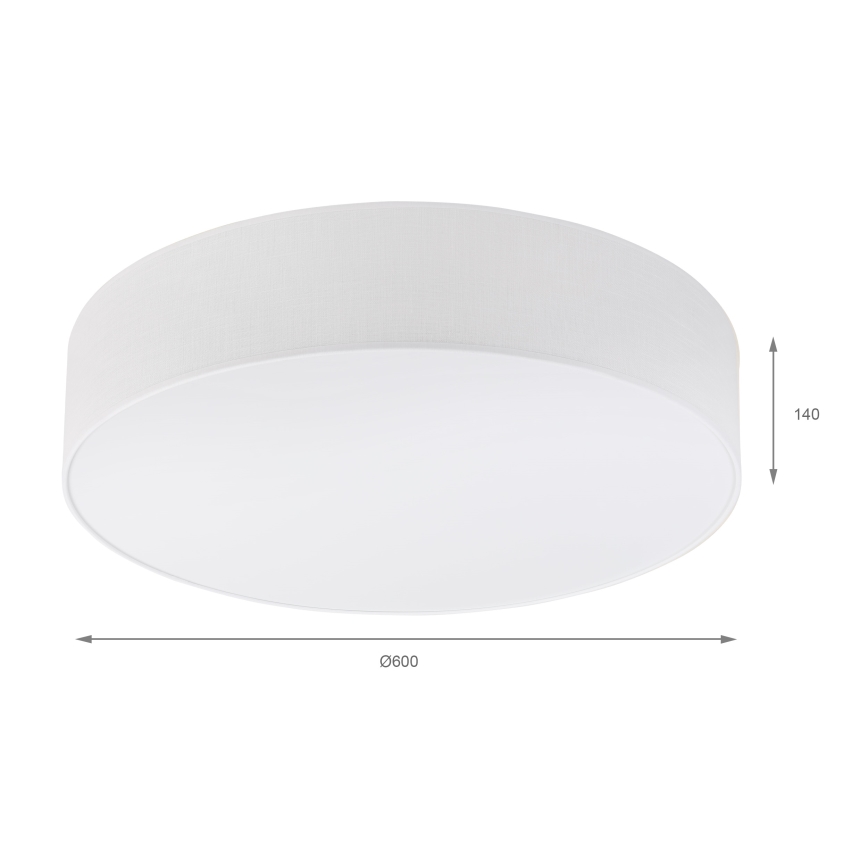 Brilagi - LED lubinis šviestuvas SIRIJA 4xE27/15W/230V skersmuo 60 cm baltas