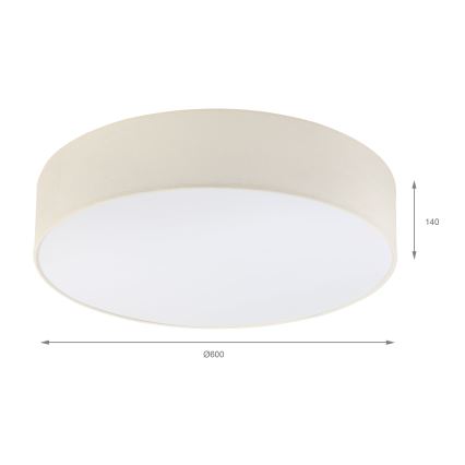 Brilagi - LED lubinis šviestuvas SIRIJA 4xE27/15W/230V Ø 60 cm, kreminės spalvos