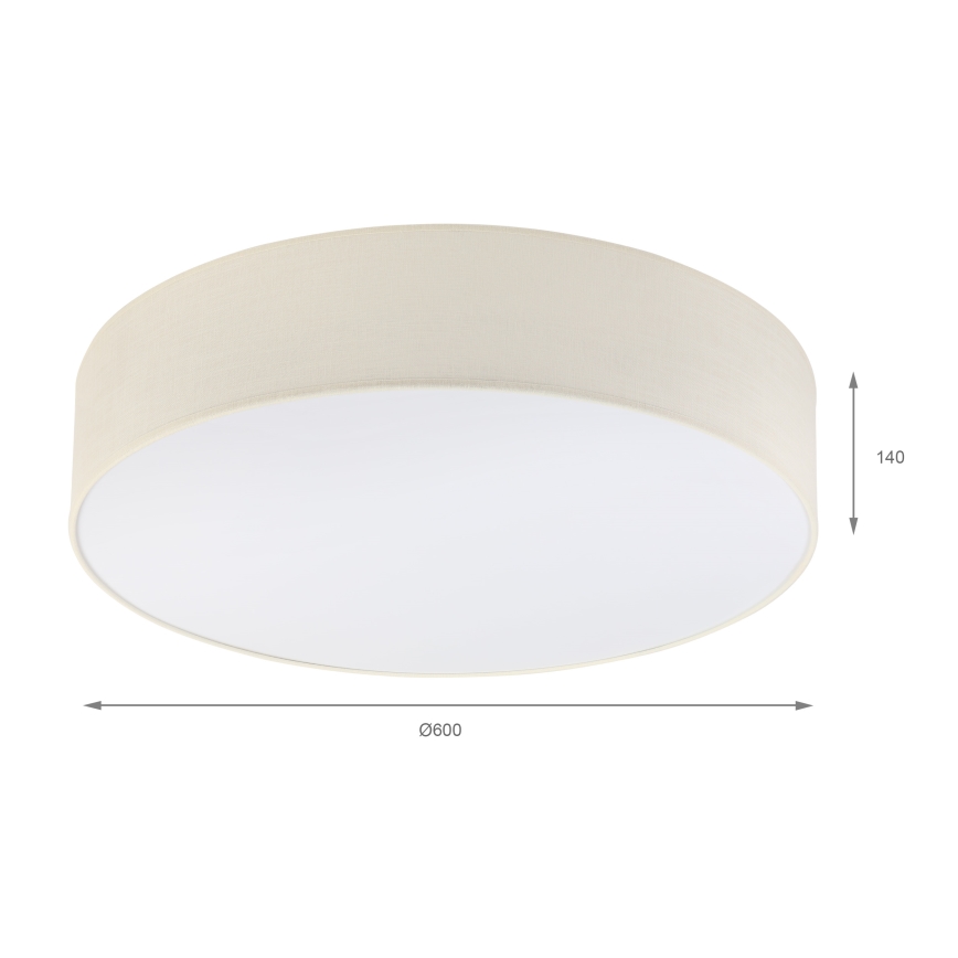 Brilagi - LED lubinis šviestuvas SIRIJA 4xE27/15W/230V Ø 60 cm, kreminės spalvos