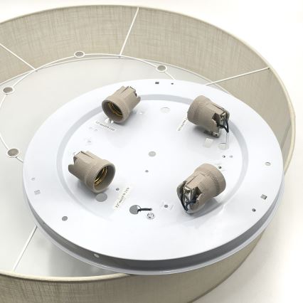 Brilagi - LED lubinis šviestuvas SIRIJA 4xE27/60W/230V skersmuo 60 cm kreminės spalvos