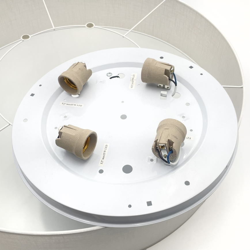 Brilagi - LED lubinis šviestuvas SIRIJA, 4xE27/60W/230V, Ø 60 cm, baltas