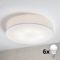 Brilagi - LED lubinis šviestuvas SIRIJA 6xE27/15W/230V skersm. 80 cm baltas