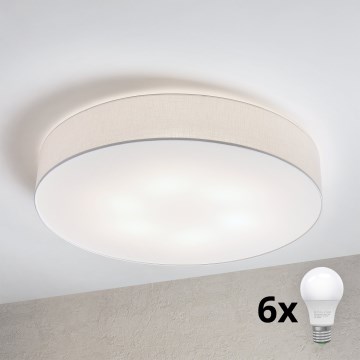 Brilagi - LED lubinis šviestuvas SIRIJA 6xE27/15W/230V skersm. 80 cm baltas