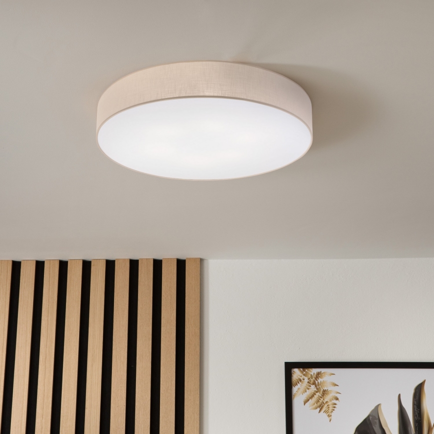 Brilagi - LED lubinis šviestuvas SIRIJA 6xE27/15W/230V, skersmuo 80 cm, smėlinis
