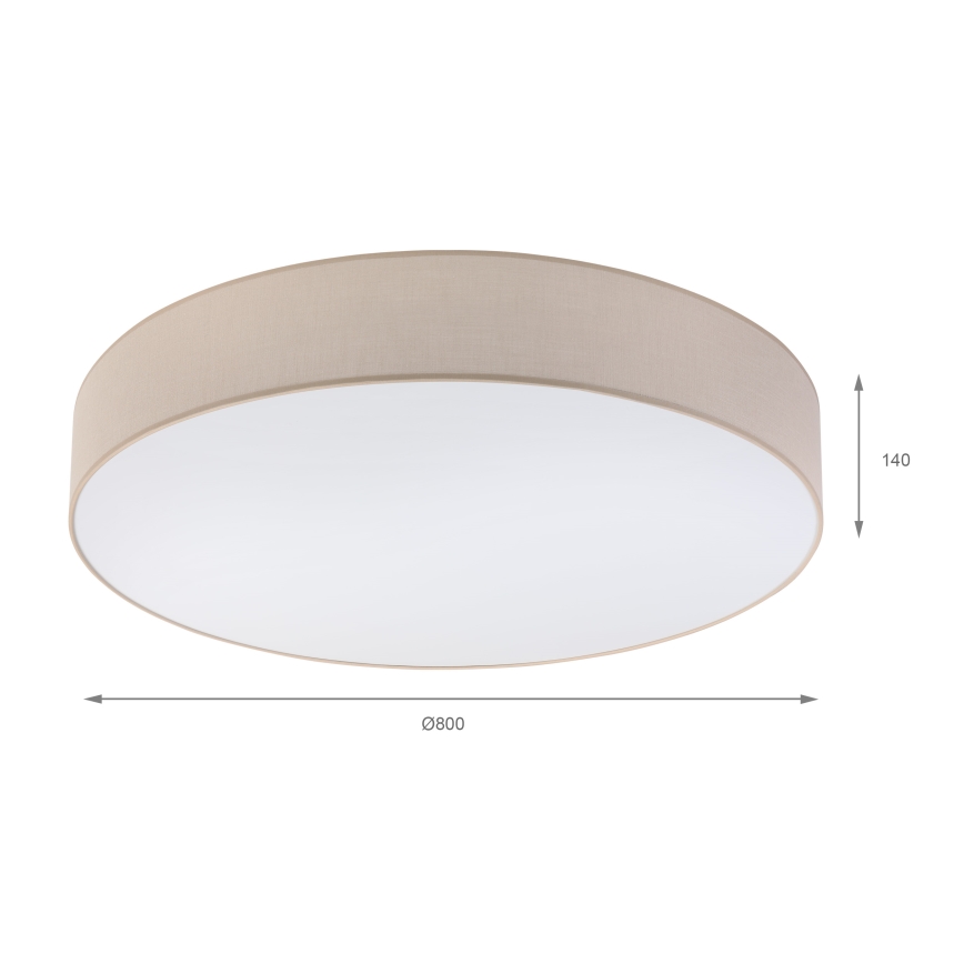 Brilagi - LED lubinis šviestuvas SIRIJA 6xE27/15W/230V, skersmuo 80 cm, smėlinis