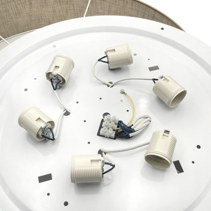 Brilagi - LED lubinis šviestuvas SIRIJA 6xE27/60W/230V skersmuo 80 cm smėlinė