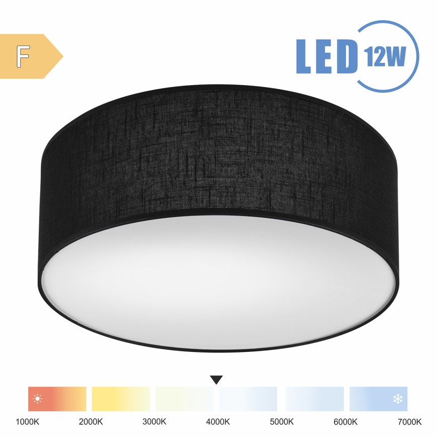 Brilagi - LED lubinis šviestuvas SIRIJA LED/12W/230V diametras 35 cm juoda