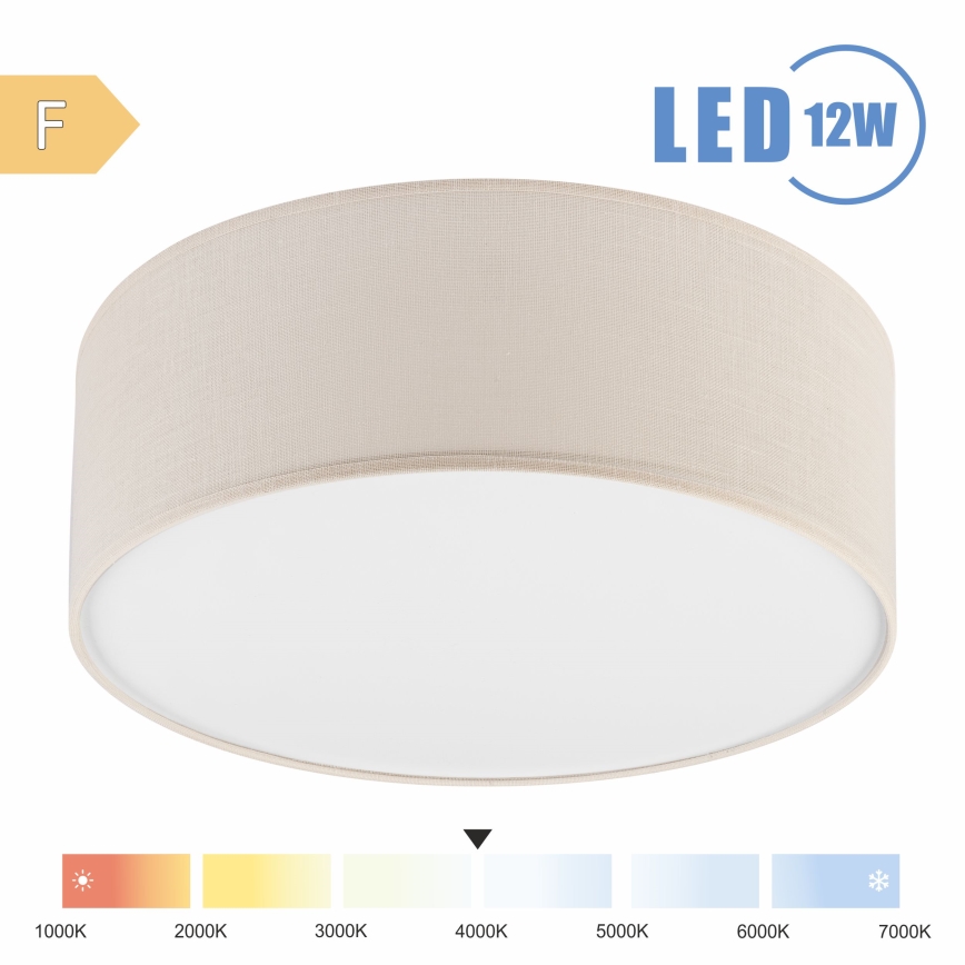 Brilagi - LED lubinis šviestuvas SIRIJA LED/12W/230V diametras 35 cm kreminė