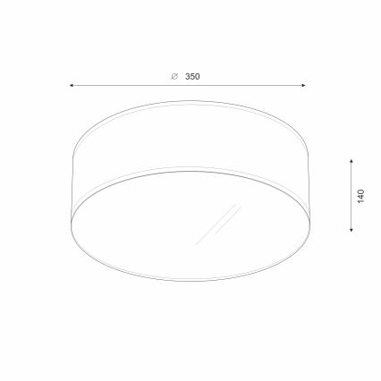 Brilagi - LED lubinis šviestuvas SIRIJA LED/12W/230V diametras 35 cm kreminė