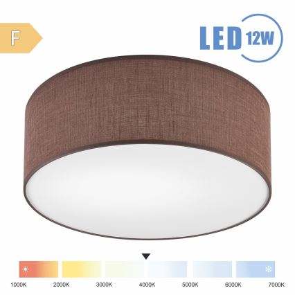 Brilagi - LED lubinis šviestuvas SIRIJA LED/12W/230V diametras 35 cm ruda
