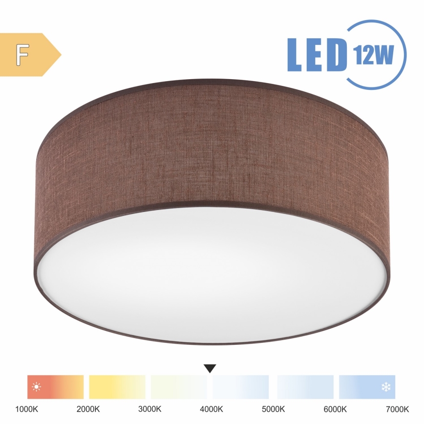 Brilagi - LED lubinis šviestuvas SIRIJA LED/12W/230V diametras 35 cm ruda