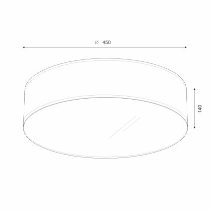 Brilagi - LED lubinis šviestuvas SIRIJA LED/24W/230V diametras 45 cm juoda